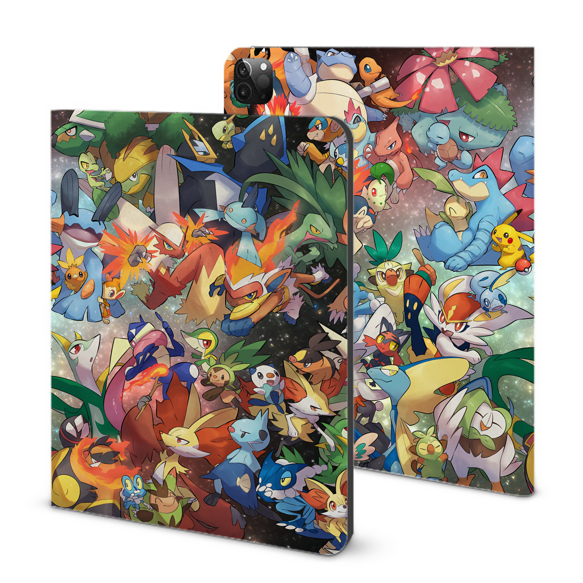 （画像用） ポケットモンスター Pokémon IPadケース ペンホルダー付き ブックスタイルデザイン